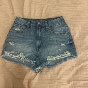 Rewash Denim Ripped Jean Shorts